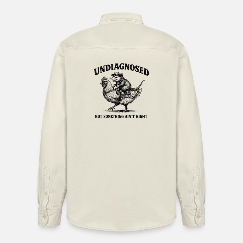 Not diagnosed, but something is wrong - Relaxed Fit Unisex Organic Shirt by Stanley/Stella - soft Ecru