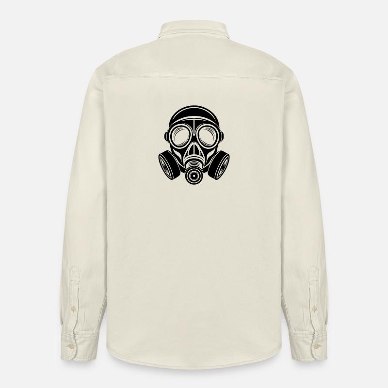 Masque à gaz - Chemise unisexe coupe décontractée bio Stanley/Stella - écru doux