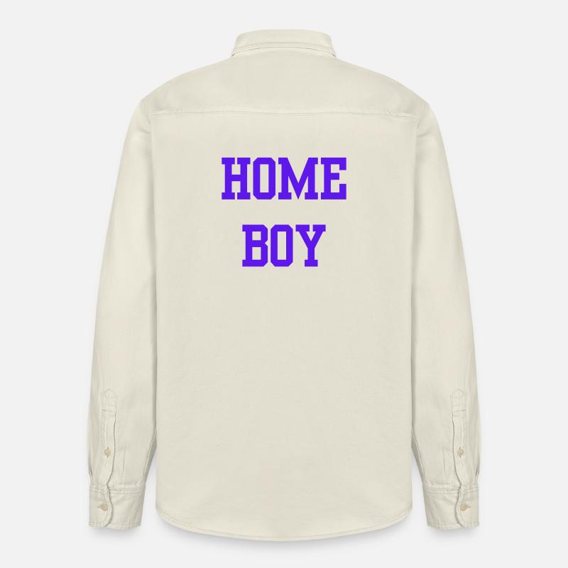 HB Home Boy Hambourg - Chemise unisexe coupe décontractée bio Stanley/Stella - écru doux