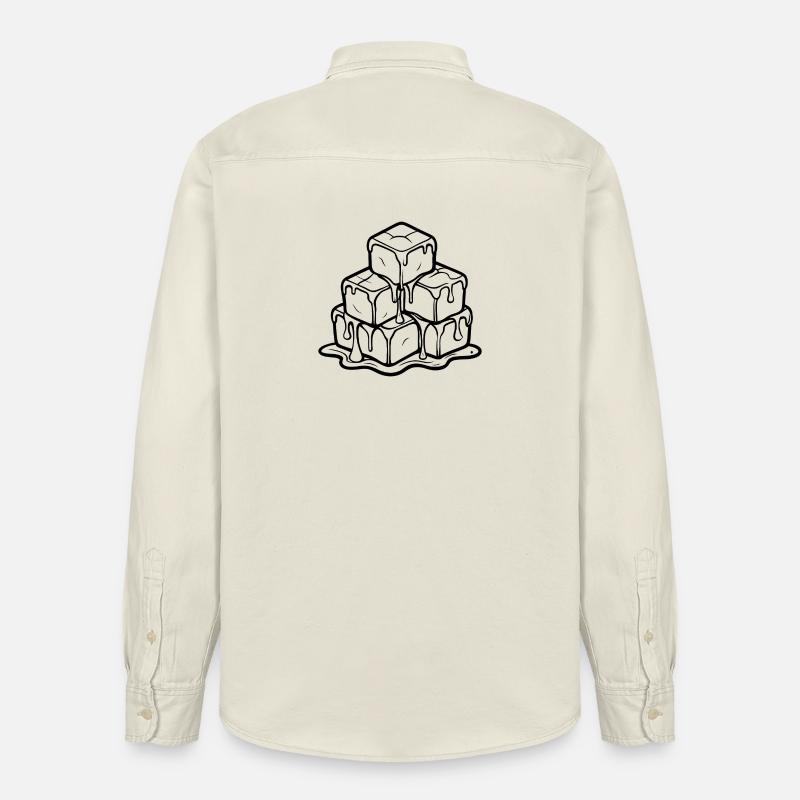 froid - Chemise unisexe coupe décontractée bio Stanley/Stella - écru doux