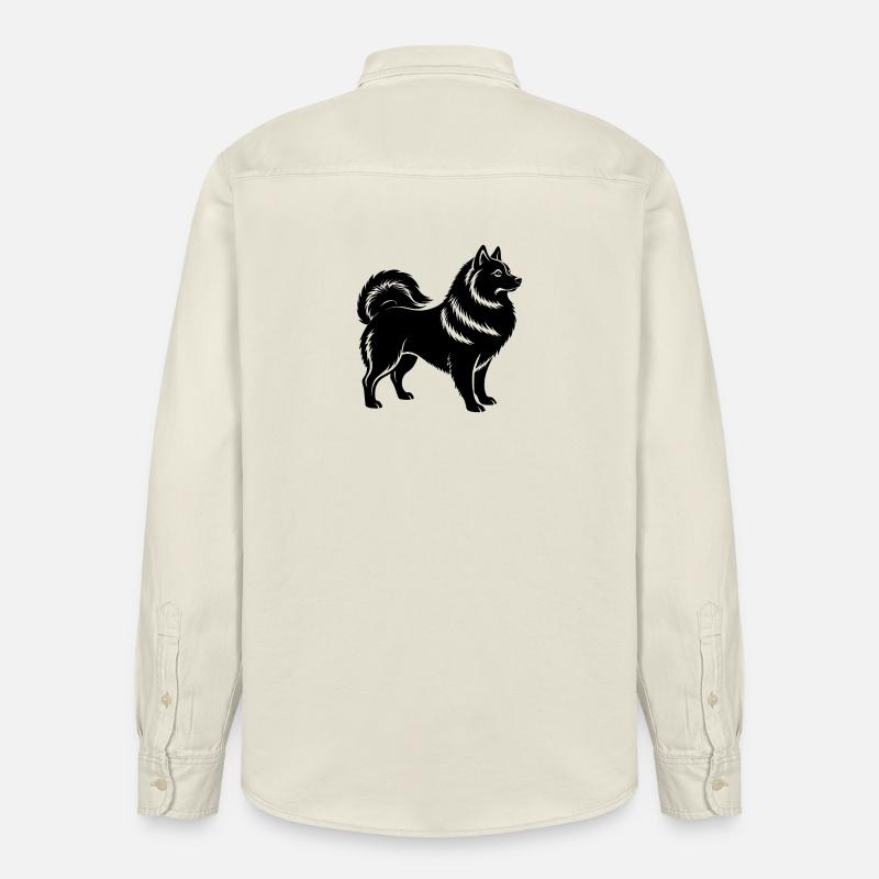 Japanischer Spitz - Relaxed Fit Unisex Organic Hemd von Stanley/Stella - Natur