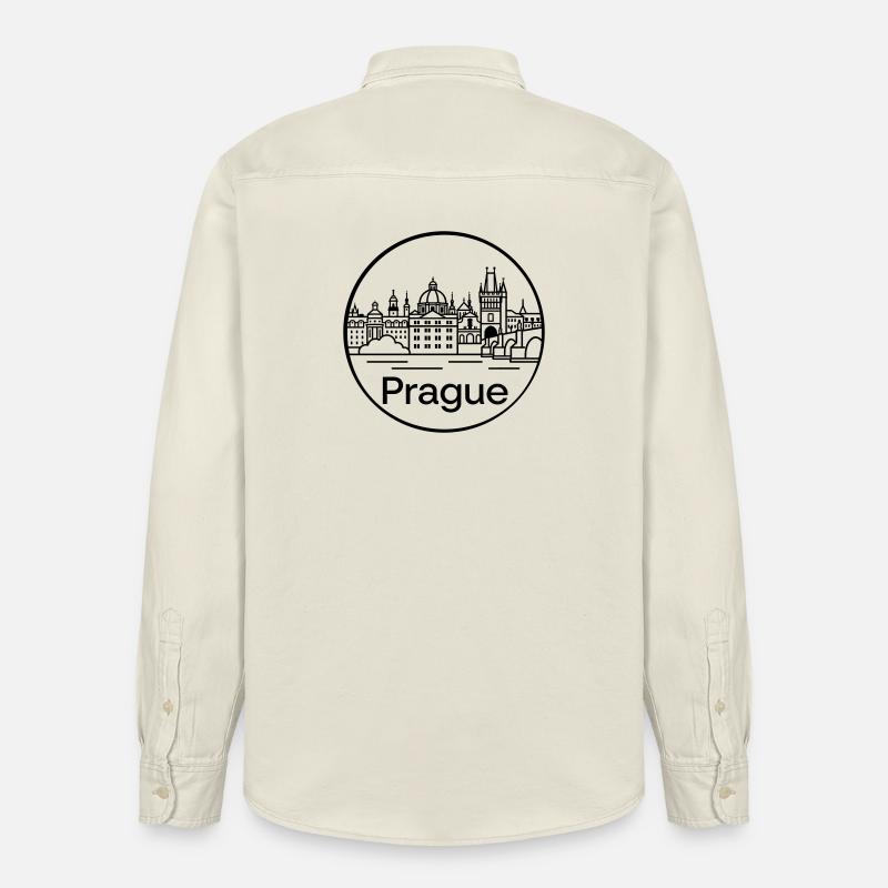 Prag - Relaxed Fit Unisex Organic Hemd von Stanley/Stella - Natur