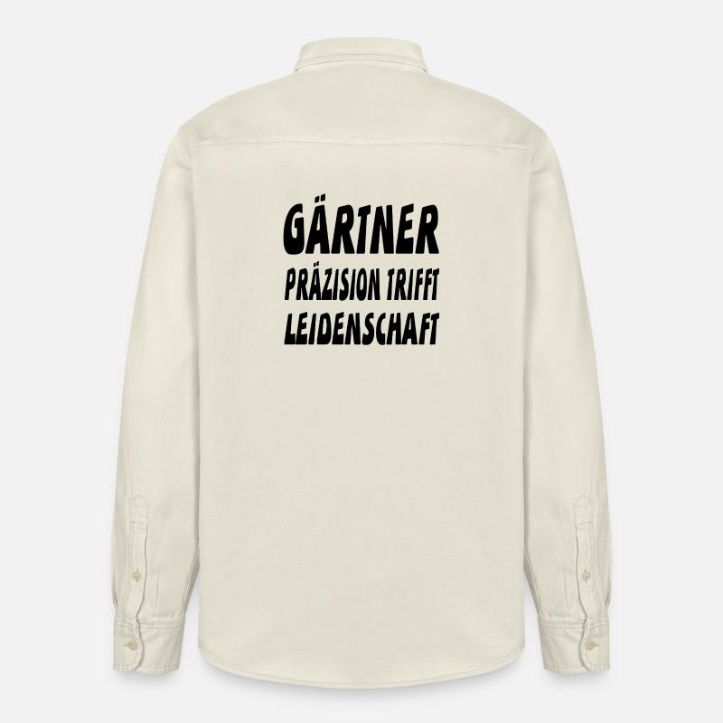 Gärtner - Relaxed Fit Unisex Organic Hemd von Stanley/Stella - Natur