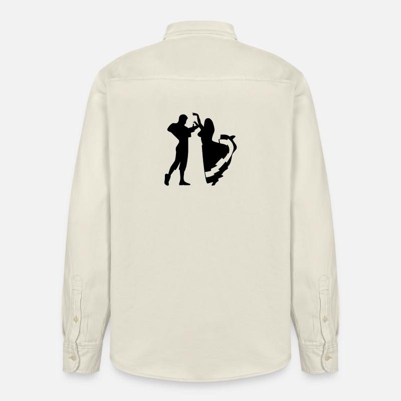 Danser - Chemise unisexe coupe décontractée bio Stanley/Stella - écru doux