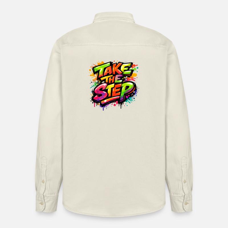 Take_the_Step - Relaxed Fit Unisex Organic Hemd von Stanley/Stella - Natur