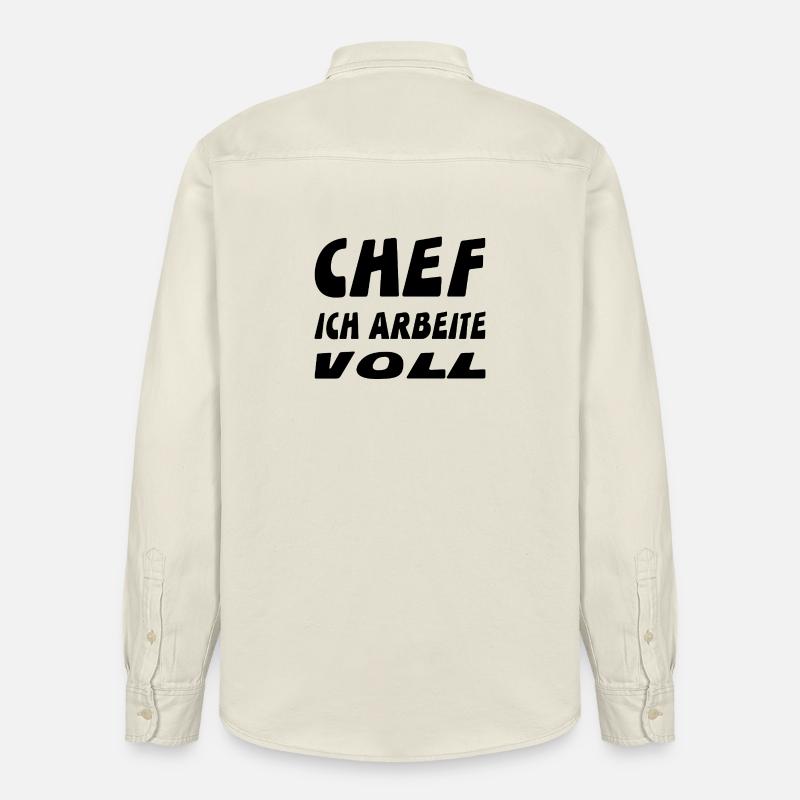 Chef - Relaxed Fit Unisex Organic Hemd von Stanley/Stella - Natur