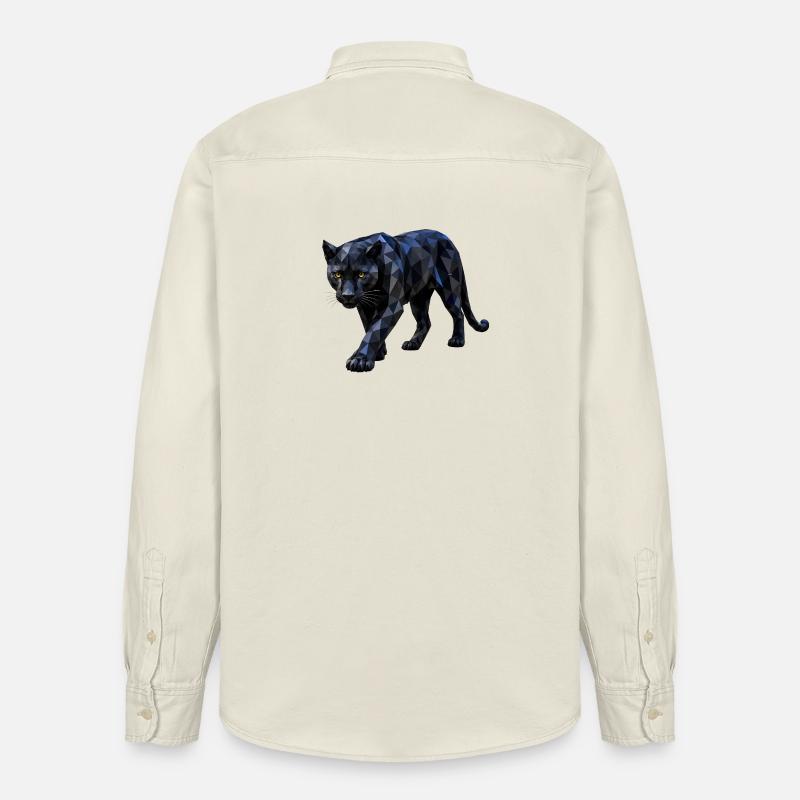 Polygon Panther - Chemise unisexe coupe décontractée bio Stanley/Stella - écru doux