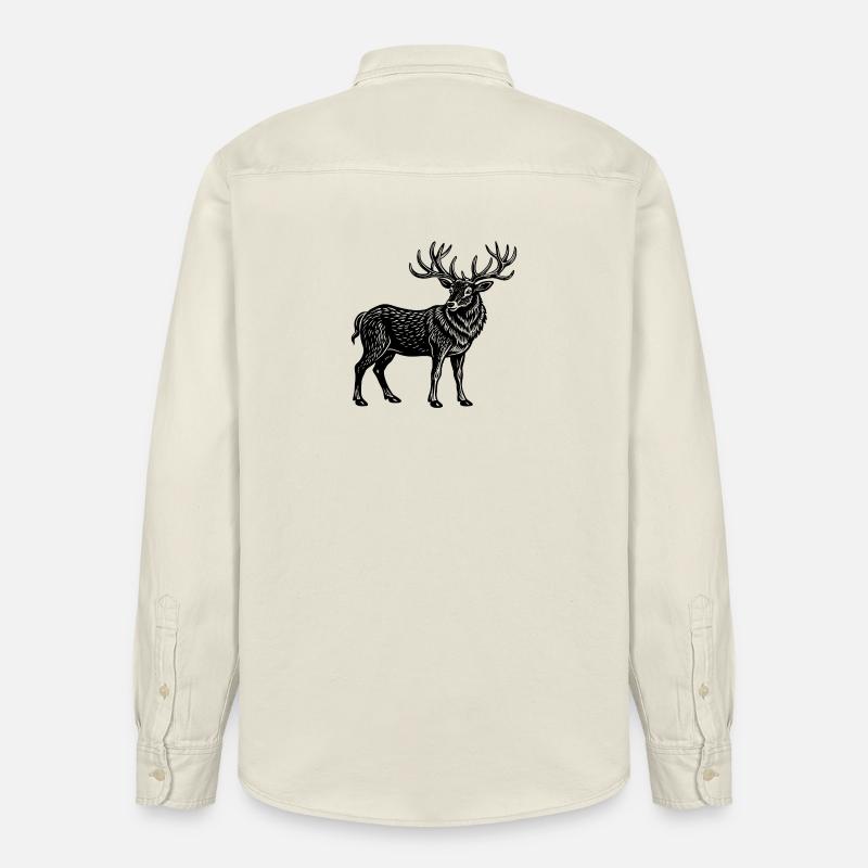 Elk - Chemise unisexe coupe décontractée bio Stanley/Stella - écru doux