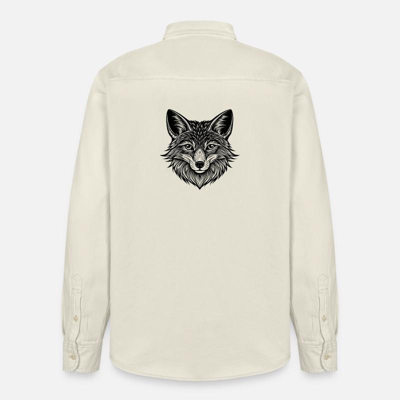 Fuchsgesicht - Relaxed Fit Unisex Organic Hemd von Stanley/Stella - Natur