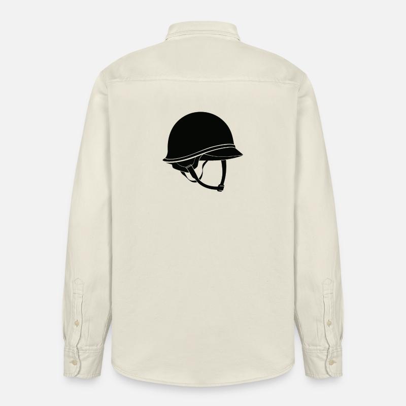 Casque de l’armée - Chemise unisexe coupe décontractée bio Stanley/Stella - écru doux