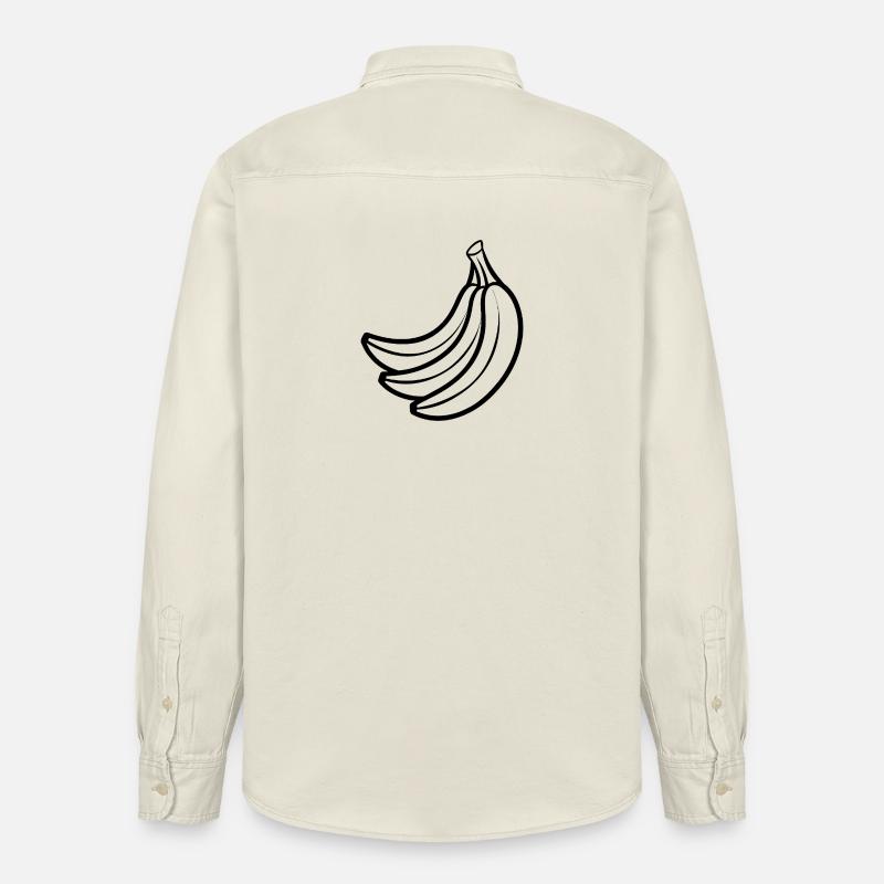 Bananes - Chemise unisexe coupe décontractée bio Stanley/Stella - écru doux