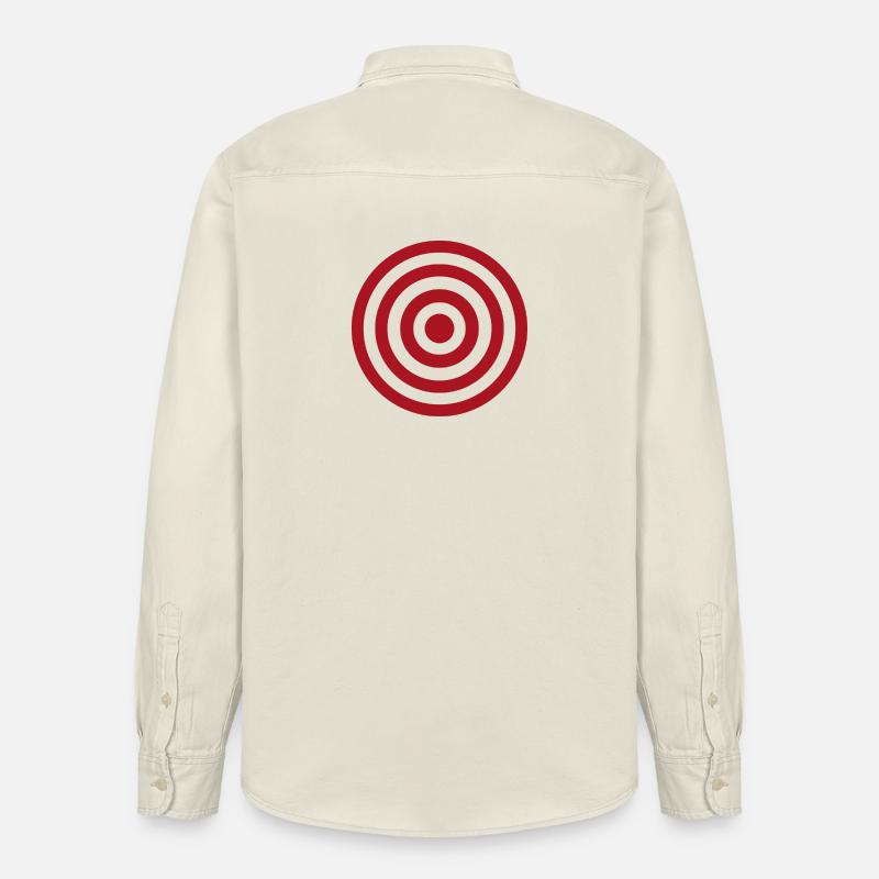 Cible Bullseye - Chemise unisexe coupe décontractée bio Stanley/Stella - écru doux
