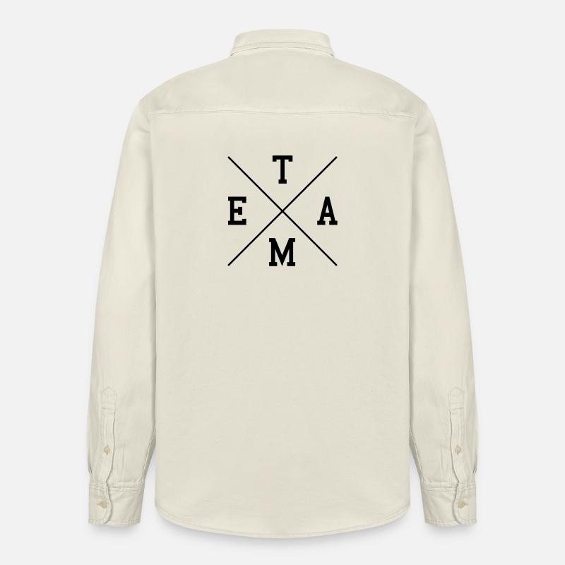 Team - Relaxed Fit Unisex Organic Hemd von Stanley/Stella - Natur