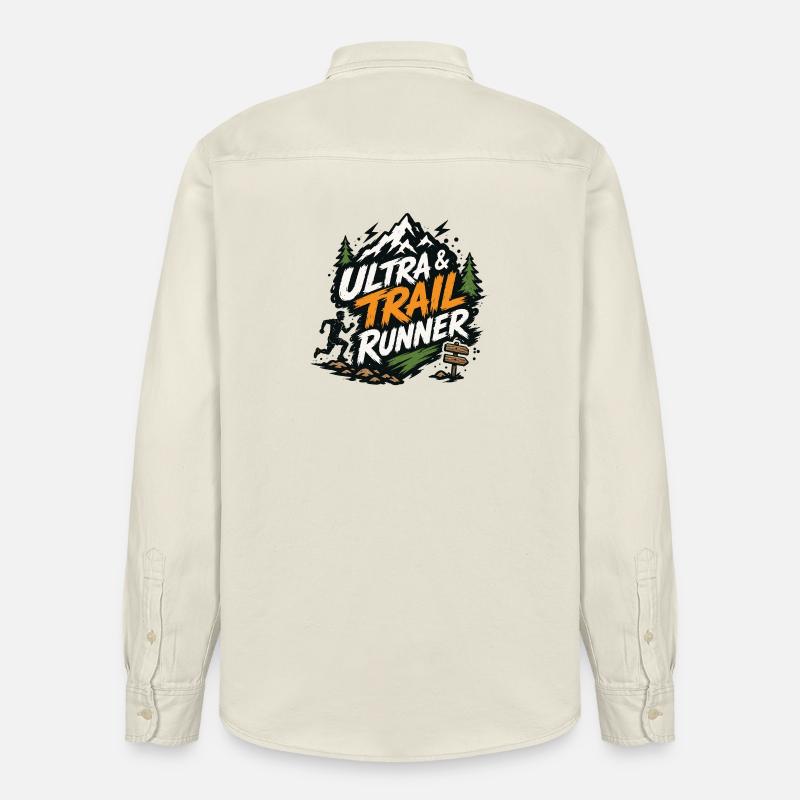 Ultra et trail runner - Chemise unisexe coupe décontractée bio Stanley/Stella - écru doux