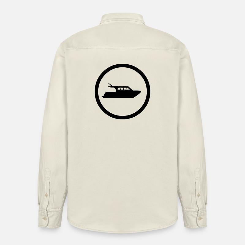 Motorboot - Relaxed Fit Unisex Organic Hemd von Stanley/Stella - Natur