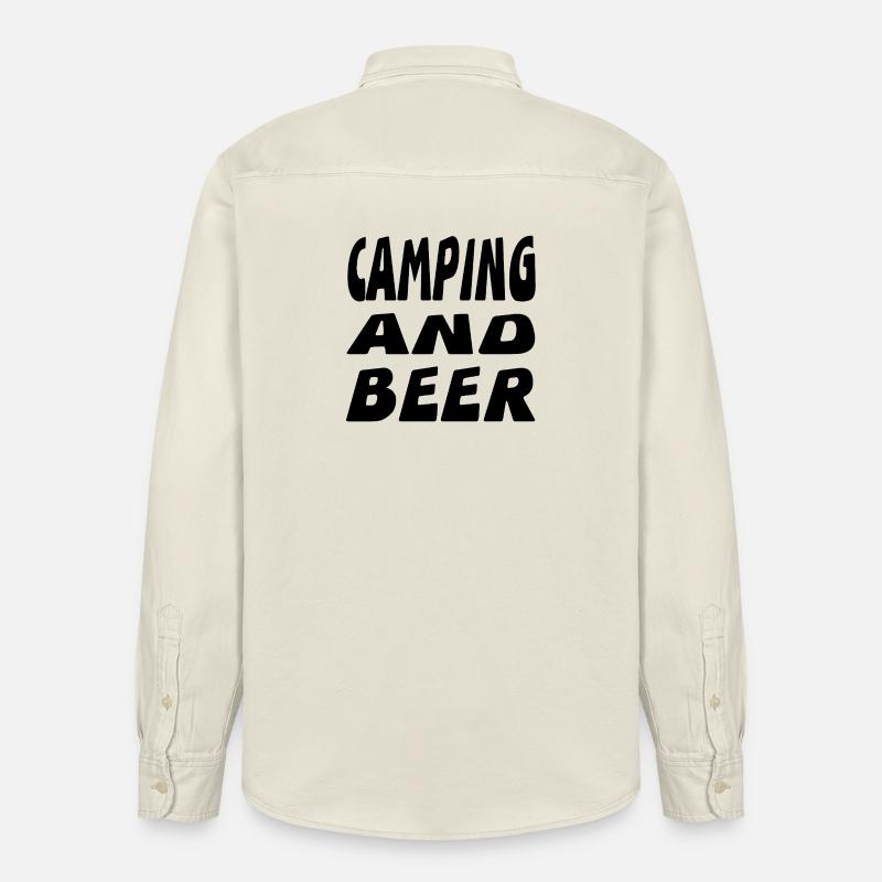Camping - Relaxed Fit Unisex Organic Hemd von Stanley/Stella - Natur