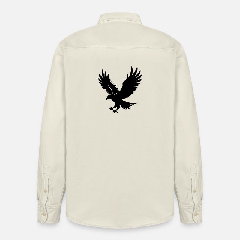Aigle volant - Chemise unisexe coupe décontractée bio Stanley/Stella - écru doux