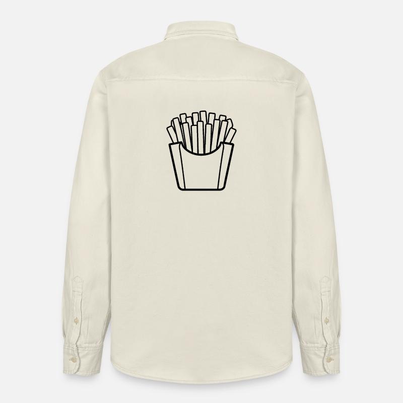 Frites - Chemise unisexe coupe décontractée bio Stanley/Stella - écru doux