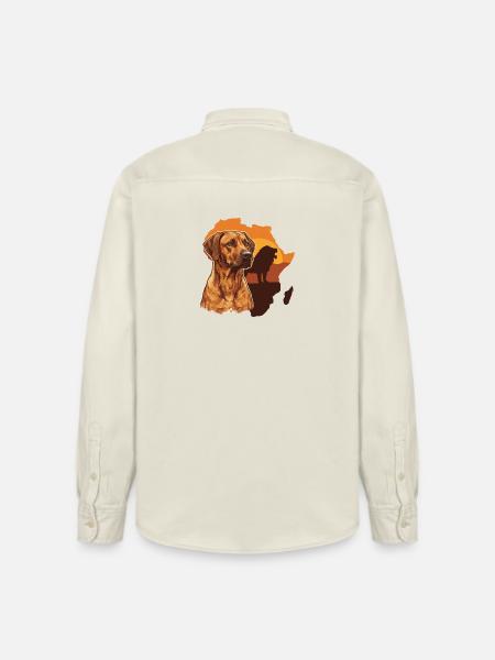 Rhodesian Ridgeback - Relaxed Fit Unisex Organic Shirt by Stanley/Stella - soft Ecru