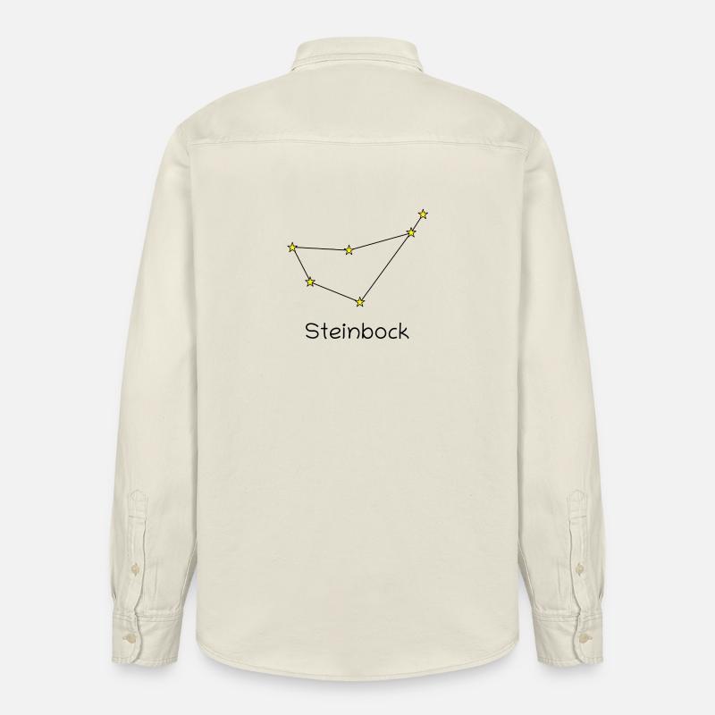 Sternzeichen Steinbock - Relaxed Fit Unisex Organic Hemd von Stanley/Stella - Natur