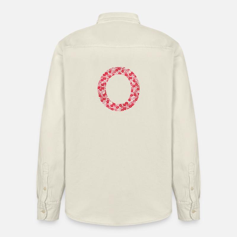 Buchstabe O - Erstes Geschenk - Relaxed Fit Unisex Organic Hemd von Stanley/Stella - Natur