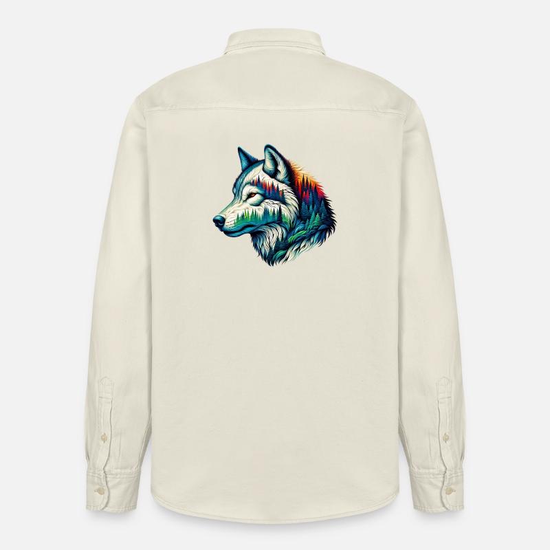 Wolf - Relaxed Fit Unisex Organic Hemd von Stanley/Stella - Natur