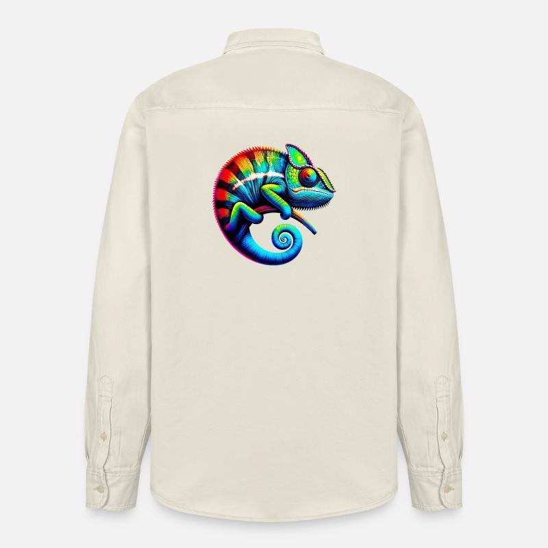 Chamäleon - Relaxed Fit Unisex Organic Hemd von Stanley/Stella - Natur