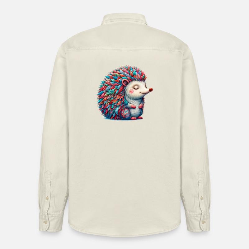 Igel - Relaxed Fit Unisex Organic Hemd von Stanley/Stella - Natur