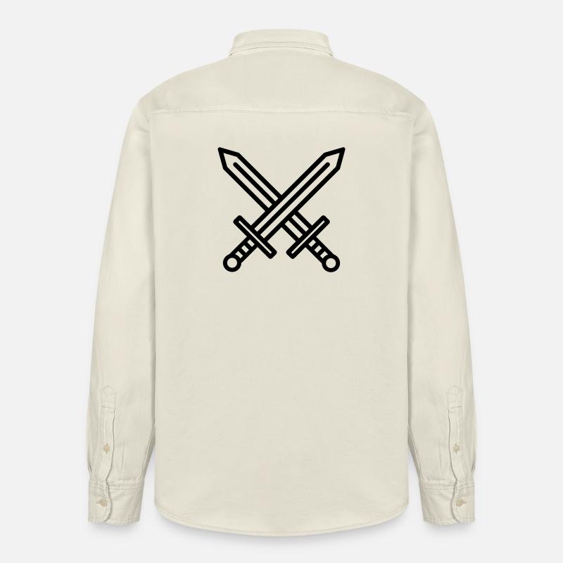 épées - Chemise unisexe coupe décontractée bio Stanley/Stella - écru doux