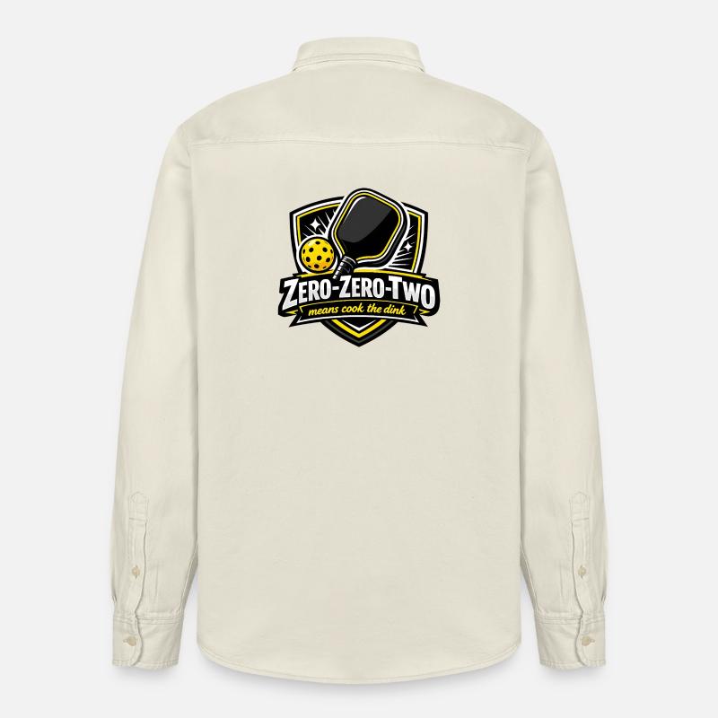 Zero-Zero-Two Pingpong Sieg Design - Relaxed Fit Unisex Organic Hemd von Stanley/Stella - Natur