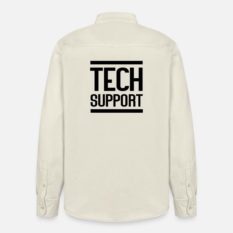 Technischer Support - Relaxed Fit Unisex Organic Hemd von Stanley/Stella - Natur