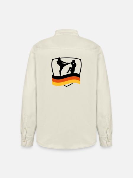 deutschland_kampfsport_1 - Relaxed Fit Unisex Organic Hemd von Stanley/Stella - Natur