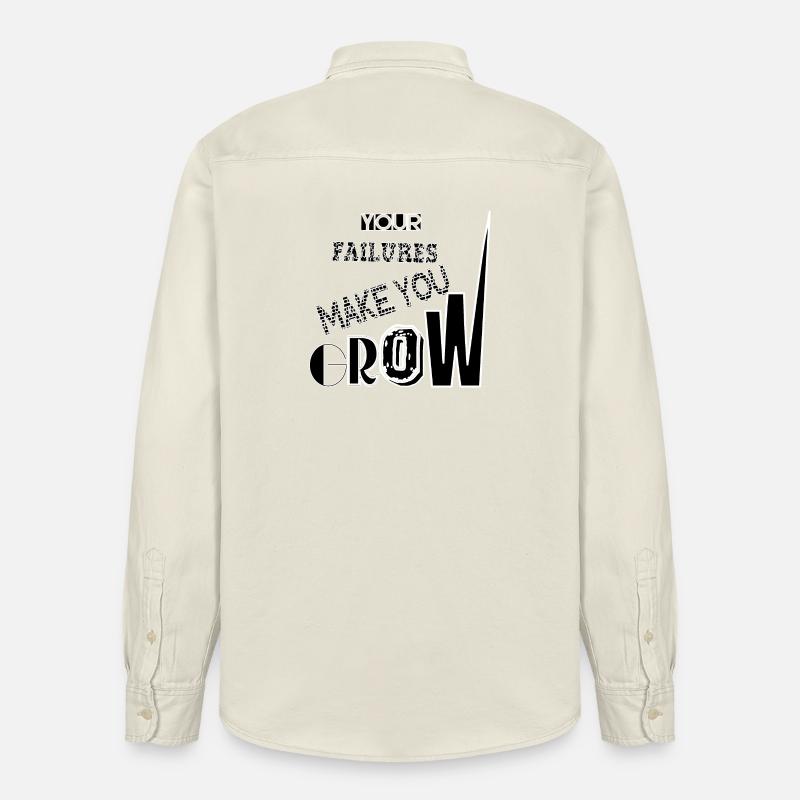 YOUR FAILURES - Chemise unisexe coupe décontractée bio Stanley/Stella - écru doux