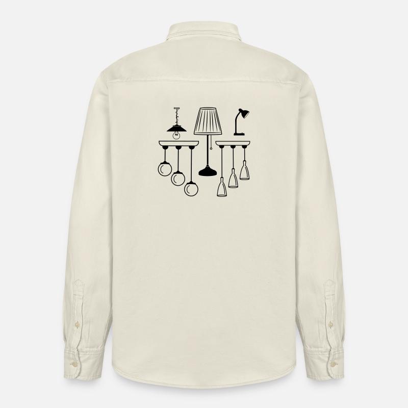 Collection de lampes et d’éclairage - Chemise unisexe coupe décontractée bio Stanley/Stella - écru doux