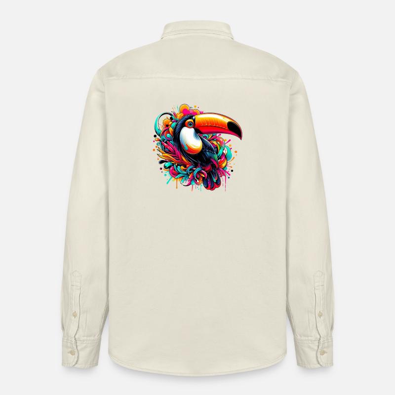 Toucan - Chemise unisexe coupe décontractée bio Stanley/Stella - écru doux