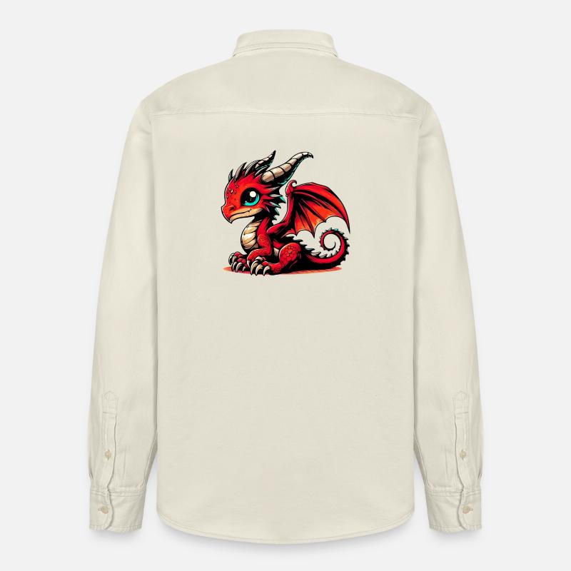 Dragon - Chemise unisexe coupe décontractée bio Stanley/Stella - écru doux