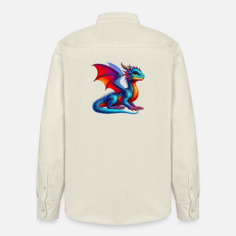 Dragon - Chemise unisexe coupe décontractée bio Stanley/Stella - écru doux