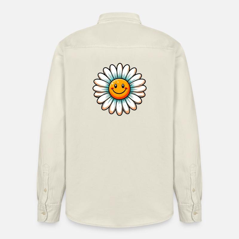 Gänseblümchen - Relaxed Fit Unisex Organic Hemd von Stanley/Stella - Natur
