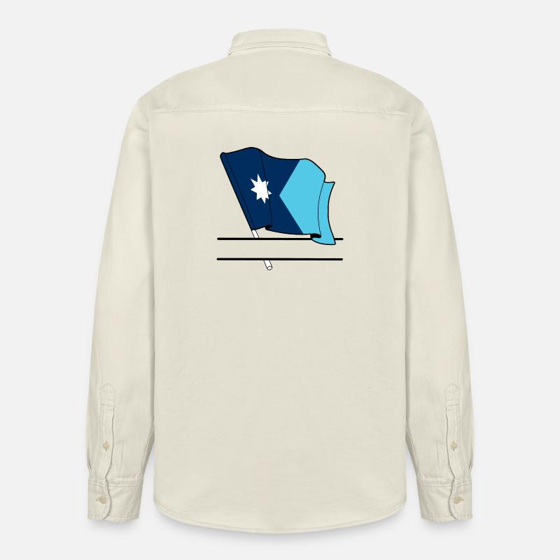 Drapeau Minnesota bannière de texte - Chemise unisexe coupe décontractée bio Stanley/Stella - écru doux