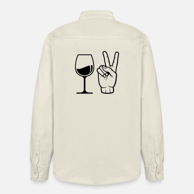 Commander du vin - Chemise unisexe coupe décontractée bio Stanley/Stella - écru doux