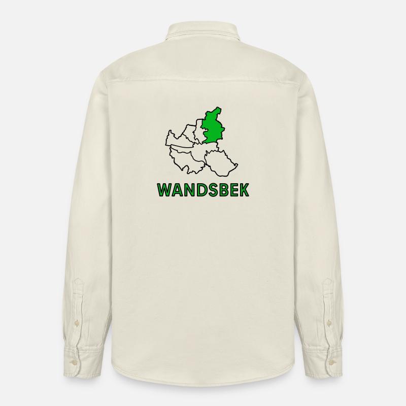Wandsbek, un quartier de Hambourg - Chemise unisexe coupe décontractée bio Stanley/Stella - écru doux