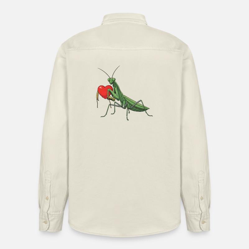 Mantide religiosa - Camicia unisex vestibilità rilassata bio di Stanley/Stella - ecru morbido
