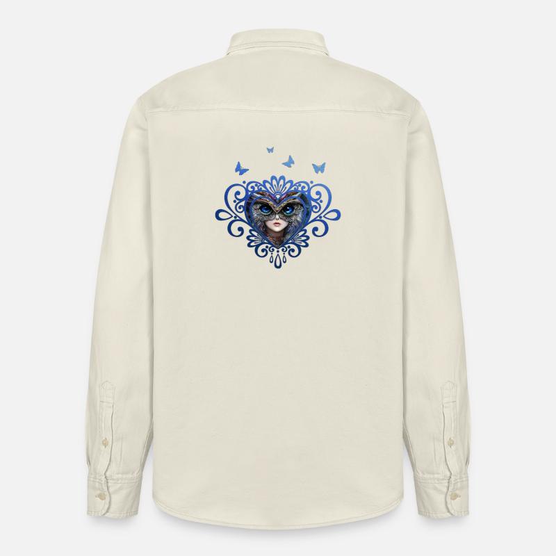 Eulenmädchen der Waldverteidiger - Relaxed Fit Unisex Organic Hemd von Stanley/Stella - Natur