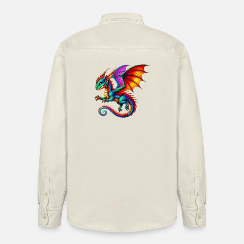 Dragon - Chemise unisexe coupe décontractée bio Stanley/Stella - écru doux