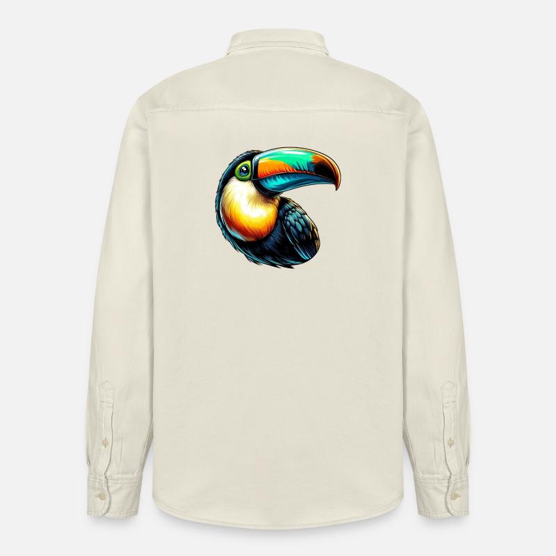 Toucan - Chemise unisexe coupe décontractée bio Stanley/Stella - écru doux