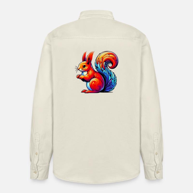 Eichhörnchen - Relaxed Fit Unisex Organic Hemd von Stanley/Stella - Natur
