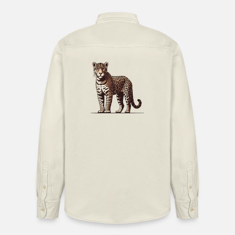 Jaguar - Relaxed Fit Unisex Organic Hemd von Stanley/Stella - Natur