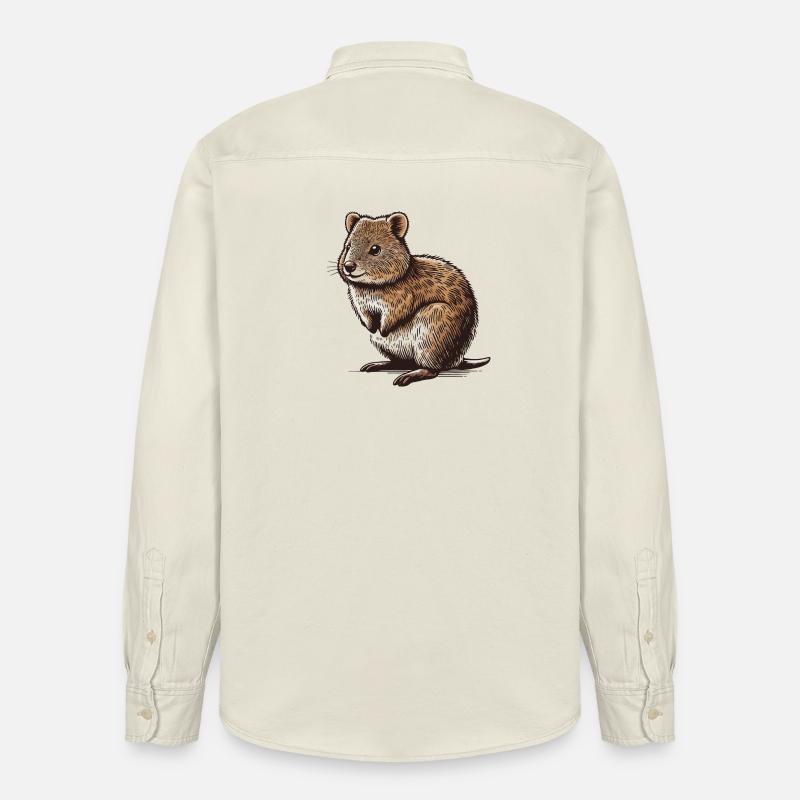 Quokka - Chemise unisexe coupe décontractée bio Stanley/Stella - écru doux