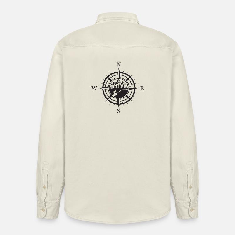 Berge - Das Abenteuer wartet auf Sie - Relaxed Fit Unisex Organic Hemd von Stanley/Stella - Natur