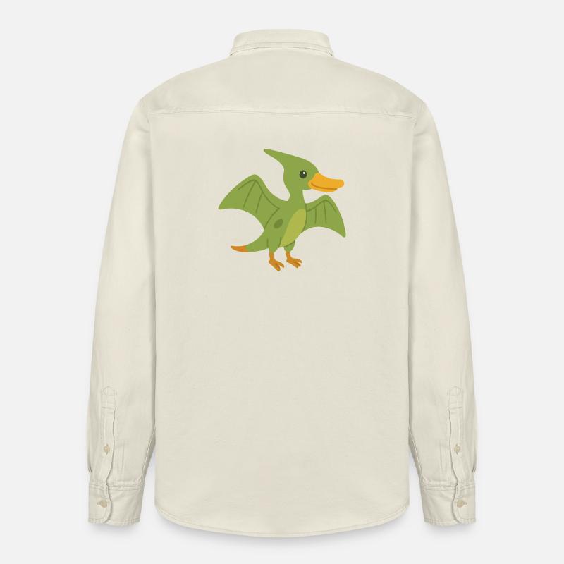 Canard Ptérodactyle mignon - Chemise unisexe coupe décontractée bio Stanley/Stella - écru doux